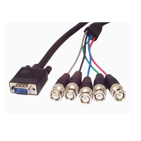 StarTech.com 6 ft. Coax SVGA Cable HDDB15M to 5 BNC Male 72" (1.83 m) Black 1