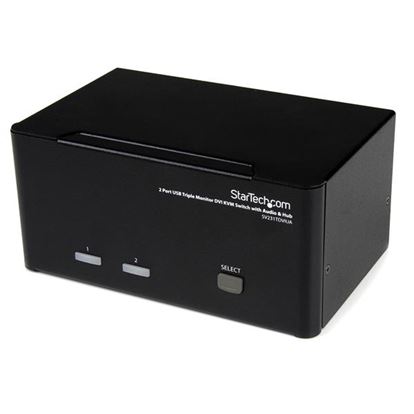 StarTech.com SV231TDVIUA KVM switch Black 1
