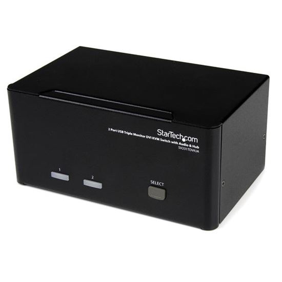 StarTech.com SV231TDVIUA KVM switch Black 1