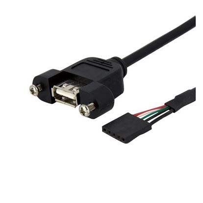 StarTech.com USBPNLAFHD3 USB cable 35.4" (0.9 m) Black 1