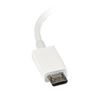 StarTech.com UUSBOTGW USB cable USB 2.0 5" (0.127 m) Micro-USB B USB A White 2