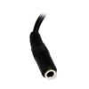 StarTech.com 0.152m 3.5mm - 2xRCA m/f audio cable 5.98" (0.152 m) Black 2