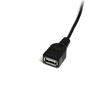 StarTech.com USBMUSBFM1 USB cable 11.8" (0.3 m) USB A Mini-USB B Black 3