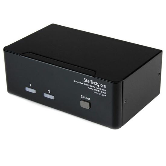 StarTech.com SV231DD2DUA KVM switch Black 1