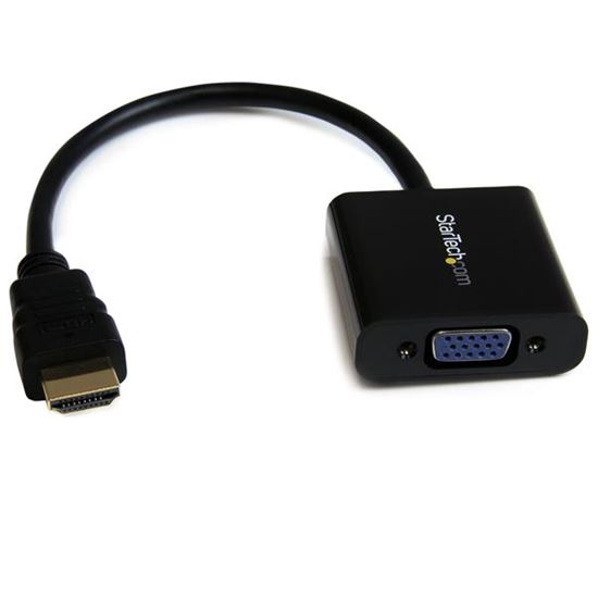 StarTech.com HD2VGAE2 video cable adapter Black 1