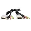 StarTech.com 4-in-1 USB Dual Link DVI-D KVM KVM cable Black 179.9" (4.57 m) 1
