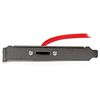 StarTech.com ESATAPLT18IN SATA cable 18" (0.457 m) SATA 7-pin eSATA Black, Red, Silver 2