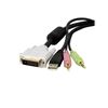 StarTech.com 4-in-1 USB Dual Link DVI-D KVM KVM cable Black 179.9" (4.57 m) 2