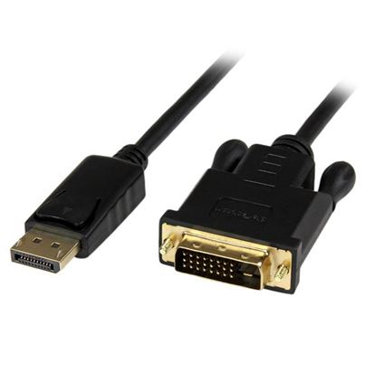 StarTech.com DP2DVIMM6BS video cable adapter 70.9" (1.8 m) DisplayPort DVI-D Black 1