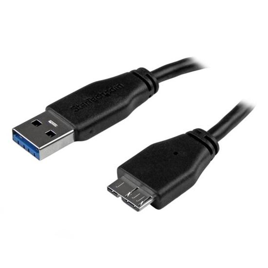 StarTech.com USB3AUB3MS USB cable USB 3.2 Gen 1 (3.1 Gen 1) 118.1" (3 m) USB A Micro-USB B Black 1