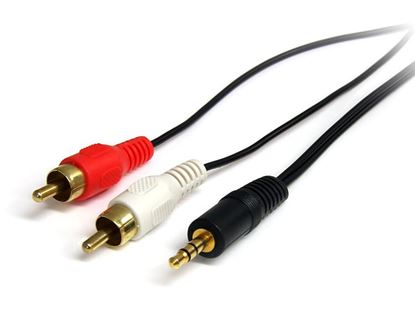 StarTech.com 0.92m, 3.5mm/2xRCA, M/M audio cable 36.2" (0.92 m) Black 1