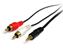 StarTech.com 0.92m, 3.5mm/2xRCA, M/M audio cable 36.2" (0.92 m) Black 1