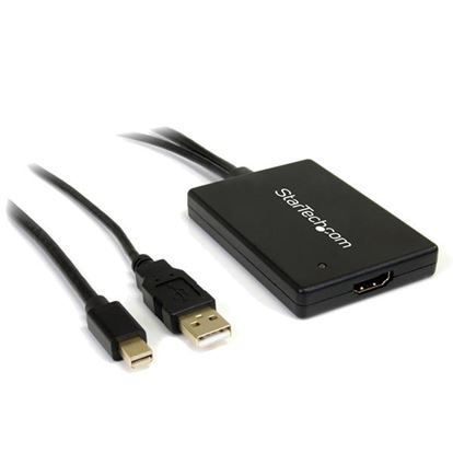 StarTech.com MDP2HDMIUSBA video cable adapter 26.8" (0.68 m) HDMI + USB Mini DisplayPort White 1