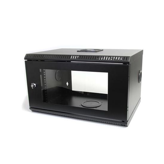 StarTech.com RK619WALL rack cabinet 6U Wall mounted rack Black 1