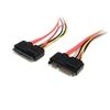 StarTech.com SATA22PEXT SATA cable 13.8" (0.35 m) SATA 22-pin SATA 7-pin + 15-pin Red 1