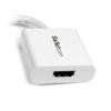 StarTech.com MDP2HDW video cable adapter 4.72" (0.12 m) Mini-DisplayPort HDMI White 2
