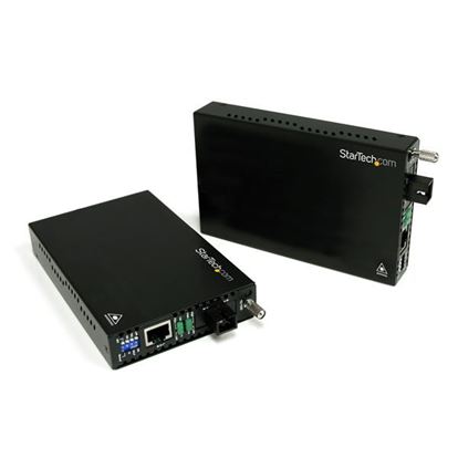 StarTech.com ET90110WDM2 network media converter 200 Mbit/s 1310 nm Single-mode Black 1