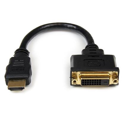 StarTech.com HDDVIMF8IN video cable adapter 7.87" (0.2 m) HDMI DVI-D Black 1