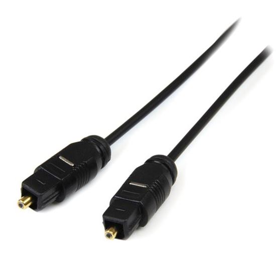 StarTech.com 10 ft Thin Toslink Digital audio cable 120.1" (3.05 m) Black 1