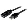 StarTech.com USB2AAEXT15M USB cable USB 2.0 590.6" (15 m) USB A Black 1