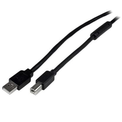 StarTech.com USB2HAB65AC USB cable USB 2.0 787.4" (20 m) USB A USB B Black 1