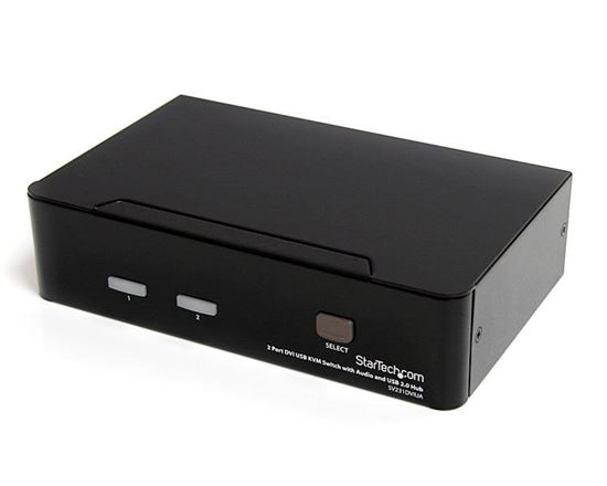 StarTech.com SV231DVIUA KVM switch Black 1