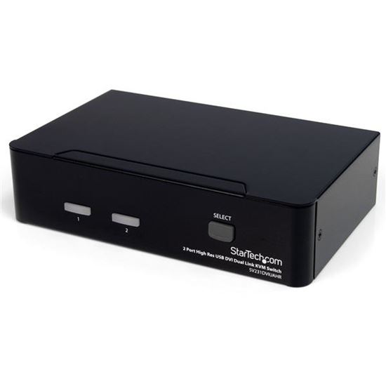 StarTech.com SV231DVIUAHR KVM switch Black 1