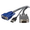 StarTech.com SVUSBVGA6 KVM cable Black 70.9" (1.8 m) 1