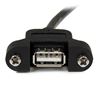 StarTech.com USBPNLAFAM1 USB cable USB 2.0 11.8" (0.3 m) USB A Black 3