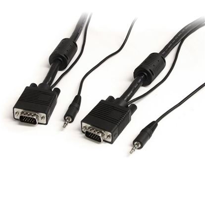 StarTech.com MXTHQMM25A video cable adapter 300" (7.62 m) VGA (D-Sub) + 3.5mm Black 1
