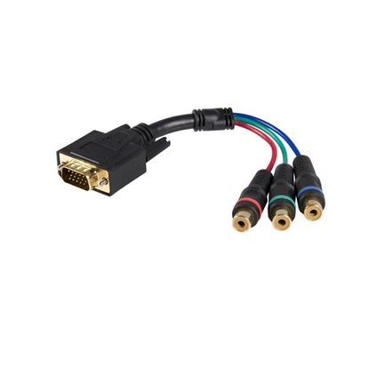 StarTech.com HD15CPNTMF video cable adapter 3 x RCA VGA (D-Sub) Black 1