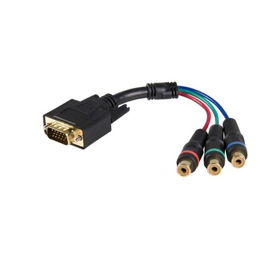 StarTech.com HD15CPNTMF video cable adapter 3 x RCA VGA (D-Sub) Black 1