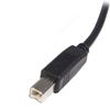 StarTech.com USB 2.0 Cable USB cable 35.4" (0.9 m) USB A USB B Black 3