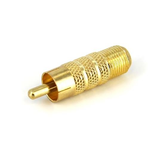 StarTech.com RCA to F Type Coaxial Adapter, M/F coaxial connector 1