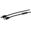 StarTech.com 15m USB 2.0, M/M USB cable 590.6" (15 m) USB A USB B Aluminum, Black 1