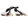 StarTech.com DVID4N1USB10 KVM cable Black 118.1" (3 m) 1