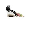 StarTech.com DVID4N1USB10 KVM cable Black 118.1" (3 m) 3