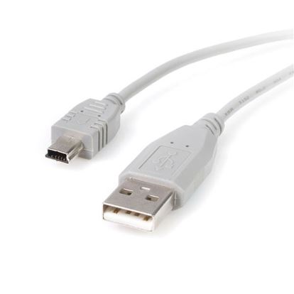 StarTech.com USB2HABM6 USB cable USB 2.0 70.9" (1.8 m) USB A Mini-USB B Gray 1