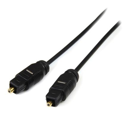 StarTech.com 3 ft Thin Toslink Digital audio cable 35.8" (0.91 m) Black 1