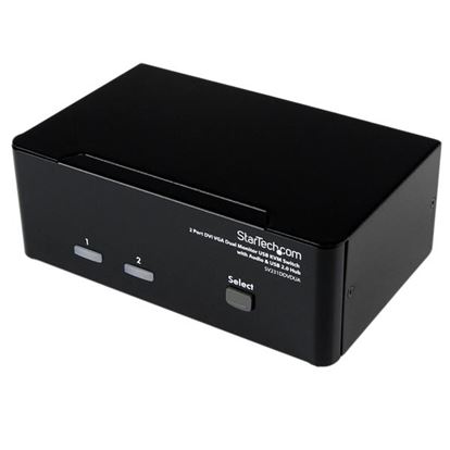 StarTech.com SV231DDVDUA KVM switch Black 1