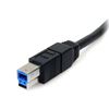 StarTech.com USB3SAB10BK USB cable 120.1" (3.05 m) USB A USB B Black 2