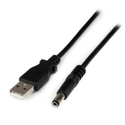 StarTech.com USB2TYPEN1M power cable Black 39.4" (1 m) USB A Barrel type N 1