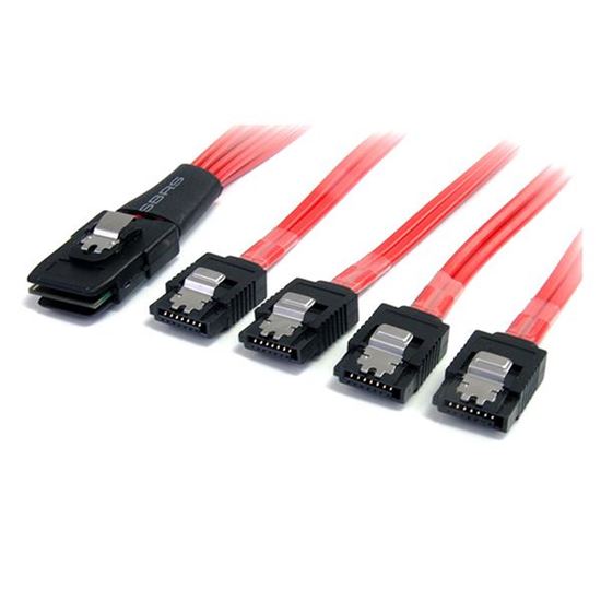 StarTech.com 1m SCSI SAS SCSI cable Red, Black SATA III 39.4" (1 m) SATA 7-pin 1