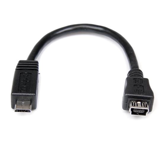 StarTech.com UUSBMUSBMF6 USB cable 5.91" (0.15 m) Mini-USB B Micro-USB A Black 1