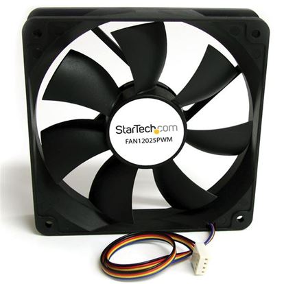 StarTech.com FAN12025PWM computer cooling system Computer case Fan 4.72" (12 cm) Black 1