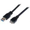 StarTech.com USB3CAUB1M USB cable USB 3.2 Gen 1 (3.1 Gen 1) 39.4" (1 m) USB A Micro-USB B Black 1