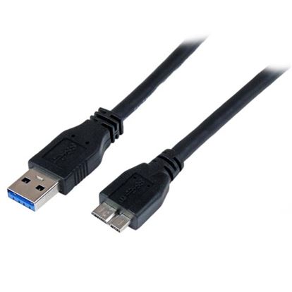 StarTech.com USB3CAUB1M USB cable USB 3.2 Gen 1 (3.1 Gen 1) 39.4" (1 m) USB A Micro-USB B Black 1