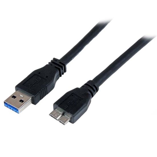 StarTech.com USB3CAUB1M USB cable USB 3.2 Gen 1 (3.1 Gen 1) 39.4" (1 m) USB A Micro-USB B Black 1