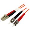 StarTech.com 50FIBPLCST1 InfiniBand/fibre optic cable 39.4" (1 m) LC ST Orange 1