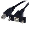 StarTech.com USBPNLBFBM3 USB cable USB 2.0 35.8" (0.91 m) USB B Black 1